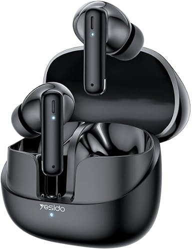 Yesido TWS26 Deep Bass In-Ear TWS Bluetooth 5.3 Earbuds, Black