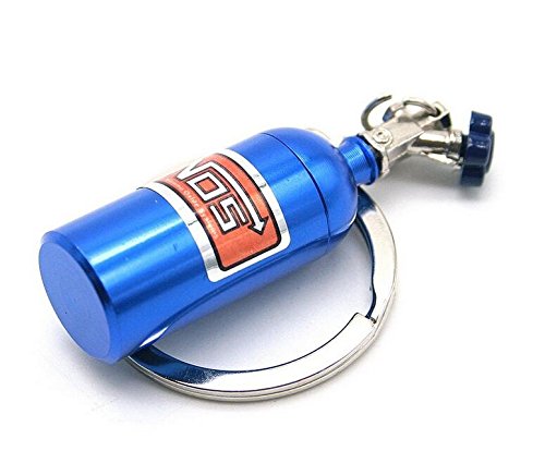 RUIIO Creative Auto Parts - Llavero con diseño de botella de óxido nitroso, color azul Cover