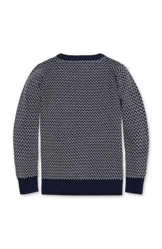 Image of Hope & Henry Boys' Long Sleeve Crew Neck Pullover Sweater | Premium Organic Cotton Pullover With A Soft Henley And Cozy Quilted Knit | Quality Construction Built For Cool-Weather