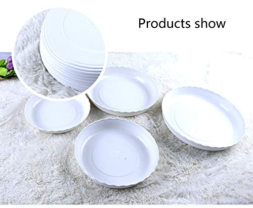 Yuanaiyi 12 Packs Wave Plant Saucer thumb #3