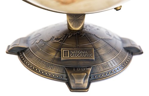 National Geographic Antique Globe 12". Made in The USA - Thumbnail 4