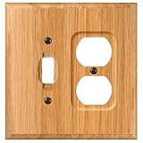 AmerTac 4025TD Traditional Light Oak Wood Wall plate