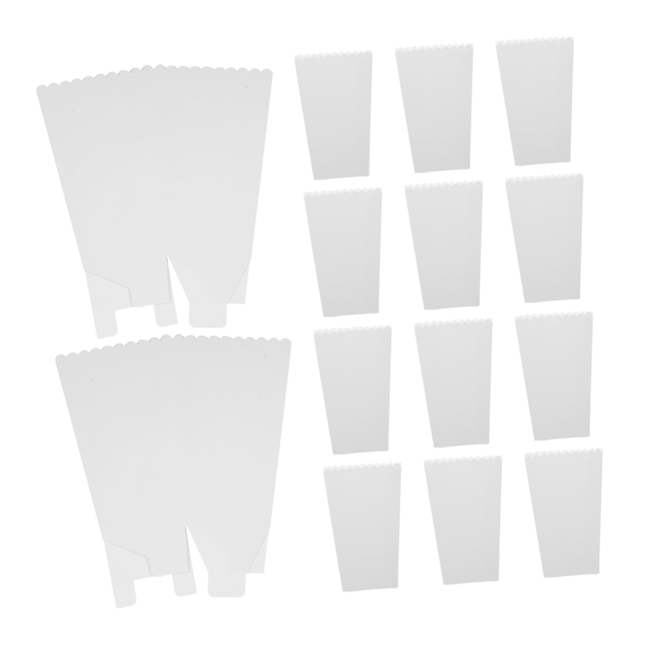 STOBAZA 36pcs Box Popcorn Bucket Paper Popcorn Container Reusable Popcorn Bucket Popcorn Boxes Party Popcorn Holders Colorful Party Popcorn Cups Party Popcorn Buckets White