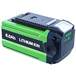 BOTKK 6.0Ah Replacement for Greenworks 40V Battery 29662 29652 29472 29462 etc Compatible with Greenworks 40 Volt Battey Tools with USB Port
