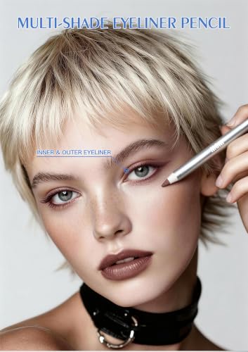 E EMZHOLE Eyeliner Pencil,Gel Eyeliner Pencil,Sharpenable Eye Pencils For Creating Long-Lasting, Bold, Waterproof,Smudge-Proof,Transfer-proof, Long-lasting Color Eye Liners (Brown) - Image 3