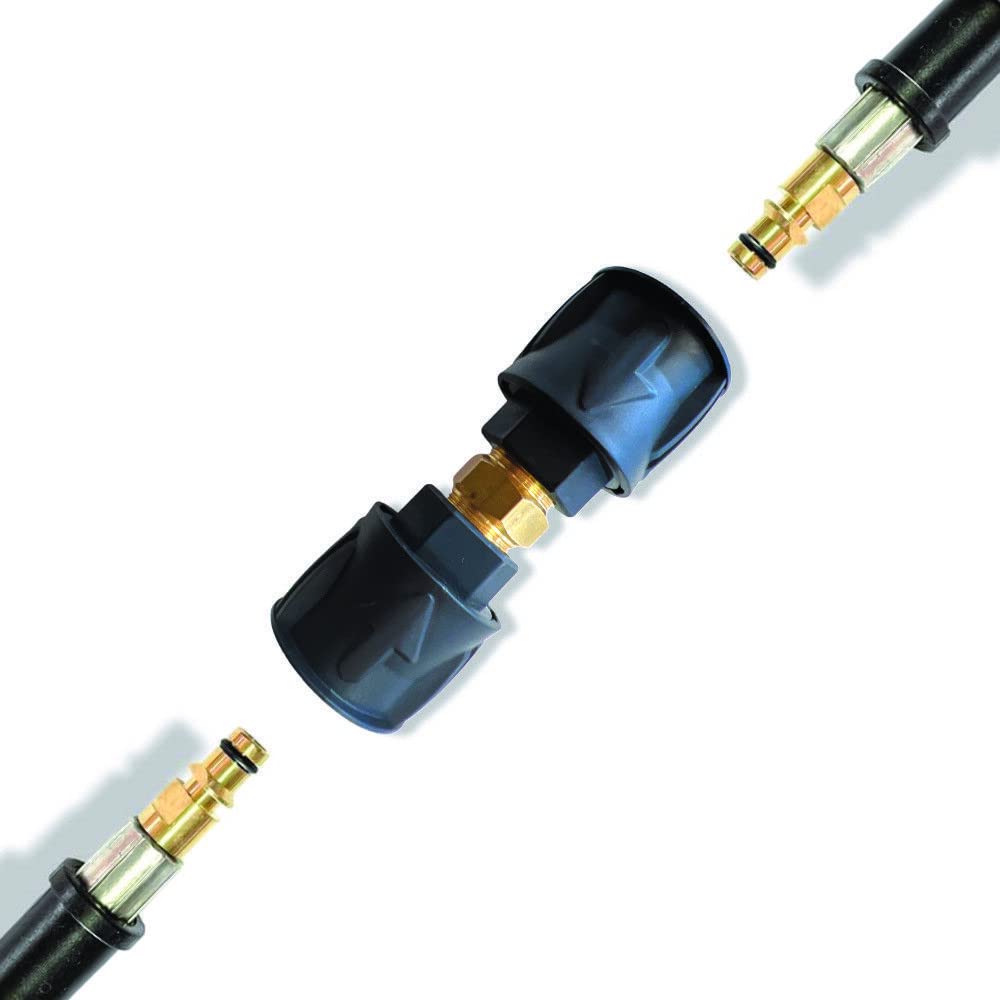 2 chiusure rapide per pistola e idropulitrice per Kärcher Quick Connect con adattatore M22 AG e supporto in plastica