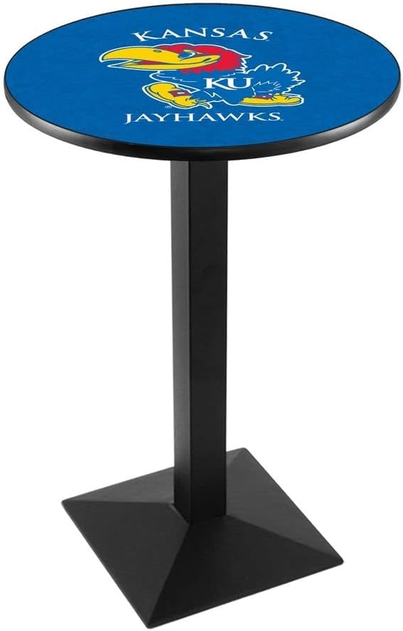 Holland Bar Stool Co. L217-42" Black Wrinkle Kansas Pub Table with 36" Dia. top