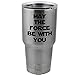 May The Force Be With You Star Wars Inpsired Vinyl Sticker Decal for Yeti Mug Cup Thermos Pint Glass (4" Wide - DECAL ONLY, NO CUP)