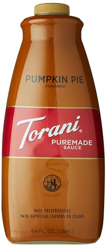Torani Pumpkin Pie Puremade Sauce 64 oz Bottle 1 Count - image 1