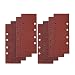 Produktbild Yuhtech Schleifblätter, 40 Stück, 93 x 185 mm, gelocht, 8 Löcher, sortiert, P40, P60, P80, P100 Körnung, Schleifpapier für Holz, Metall, Schleifpads für Schwingschleifer