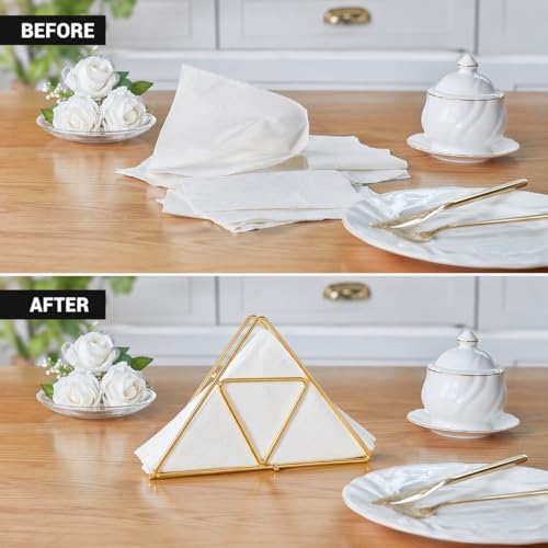 Image of CraftVatika Tissue Napkin Holder for Dining Table, Table Decoration Items, Home Dining Table House Decor, Cafe Restaurant Decoration Items, Hotel Accessories, Tissue Holder Kitchen, Housewarming Gift