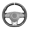 MEWANT Stitch PU Leather Carbon Fiber Non-Slip Steering Wheel Cover for MG ZS EV HS MG3 MG5 MG6 EZS 2018-2023