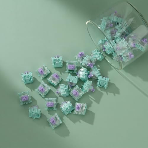 Image of MELETRIX WS Hall Effect Magnetic Keyboard Switches, WS Dash HE Magnetic Linear Switches with POM Stem, Pre-lubed Freely Setting Pre-Travel Key Switch Compatible with Hall Effect Keyboard 70Pcs