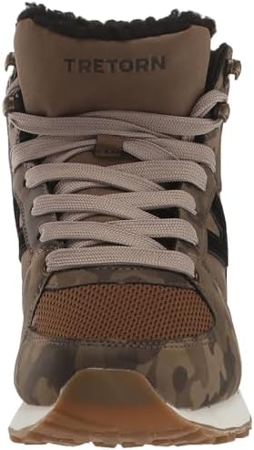 TRETORN Women's Lily Hi-Top Sneaker, Camo, 8 | Image 1