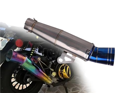 Tuyau d'échappement moto universel pour rouler au quotidien en gris