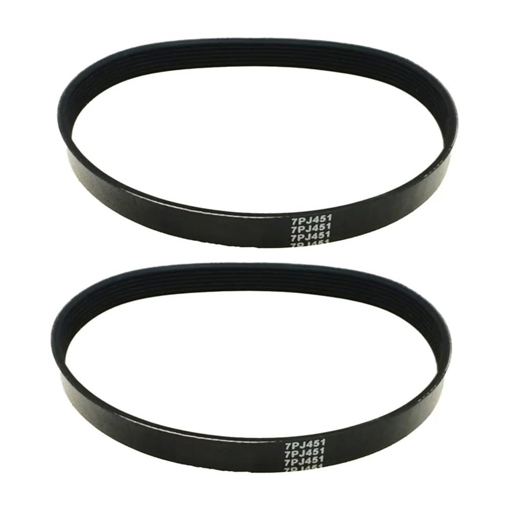 Correa de transmisión for cortacésped 7PJ451, compatible con desbrozadora Bosch Rotak 320, repuesto de herramienta eléctrica de jardín, correas de transmisión de 7 costillas y 16mm de ancho(2pcs)
