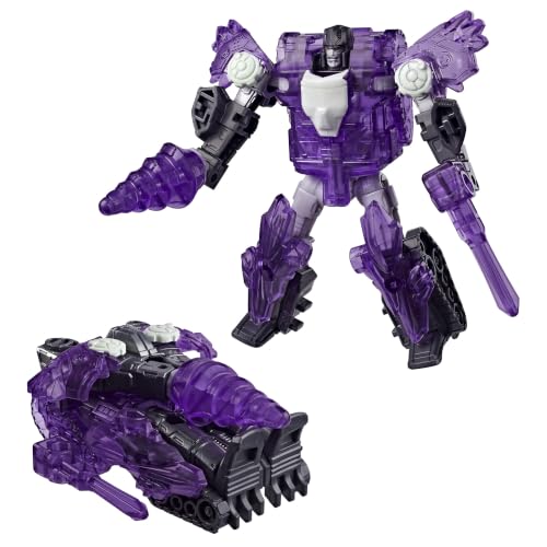 Transformers CYBERWORLD, Megatron, Figura de acción Armored Cyber Changers Energon Surge | Conversión rápida en Tanque | Juguetes Robot para niños y niñas a Partir de 6 años