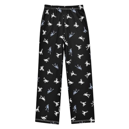 ZZXXB Frogs Boys Long Pants Soft Trousers Elastic Waist Kids Lounge Bottoms with Pockets S-XL