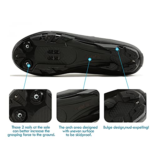 Santic Men's SPD Mountain Bike Lock Shoes MTB Cycling Accessories Breathable Self-Locking Shoes3