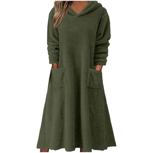 Robe d'automne femme MOCHAMIK contre le froid avec grande poche fonctionnelle