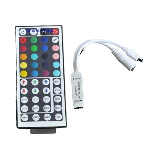 Bande LED SMD 5050 3528 contrôleur 44 touches DC12V pour installation lumineuse