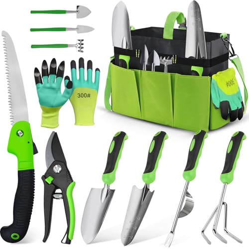 Set de Herramientas para Jardín de Acero Inoxidable con Bolsa miniatura 1