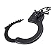 Bedsecret Handcuffs Double Lock Steel Police Edition Professional Grade Handcuffs,Hand Cuffs Cop with Keys-Black