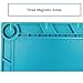 Electronics Repair Mat for Soldering, Mobile Phone, Watch, Computer and Electronic Repairs -Silicone Magnetic Mat Heat Resistant 932°F with Size 13.78 