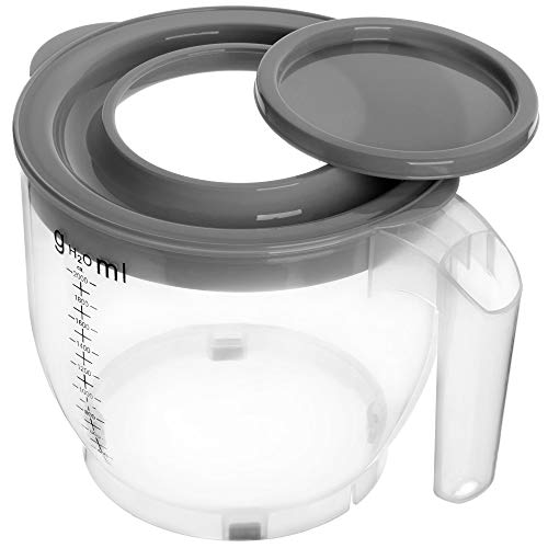 Pichet mesureur 2L avec couvercle KADAX en plastique transparent