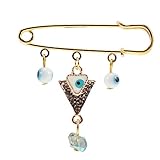 LIGIGWASH ブルー アイ ブローチ スカーフ ブローチ ピン スカーフ ピン ショ