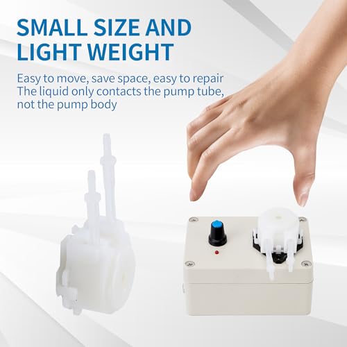 Tbest TBEST1F32U5WS4E Peristaltic Pump,Peristaltic Liquid Pump 10Ml -250Ml/Min Adjustable Flowing Peristaltic Dosing Pump thumb #3