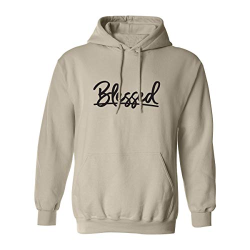 Zerogravitee PA-4625-HD-SAND_MEDIUM_SAND Blessed Adult Hooded Sweatshirt In Sand cover