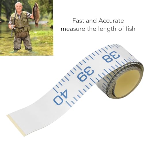 Cinta métrica adhesiva para pesca 40 pulgadas resistente al agua miniatura 7