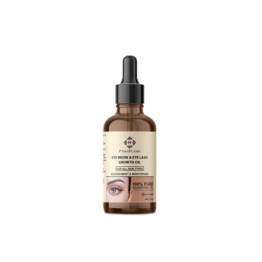 PuriFlame 100% Pure Eyebrow & Eyelash Growth Oil-Enriched With Natural Ingredients For Long & Thick Eyebrows & Eyelashes 30ML-picture-15