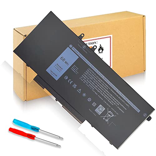 Image of 68Wh 4GVMP C5GV2 0X77XY Battery for Dell Latitude 5500 5400 Precision 3540 Inspiron 7590 7591 7791 2-in-1 P84F P84F001 P42E P42E001 P98G001 P80F P80F001 RF7WM X77XY W8GMW 9JRYT H82T6, LA04