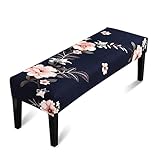 Extra große und kleine Bankhussen für Esszimmer und Küche, waschbar, abnehmbar, staubabweisend, gepolstert, Dunkelblau, perfekt für Wohnzimmer und Schlafzimmer