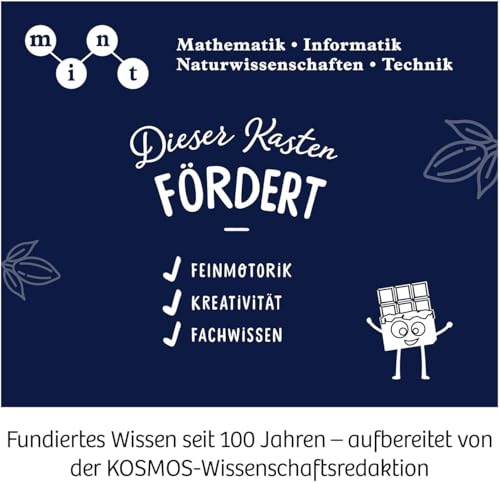 KOSMOS 654283 Fun Science - Schoko-Labor, Experimentier-Set für Kinder ab 8-12 Jahre, Schokolade selber Formen, Süßigkeiten und Geschenke selber Machen