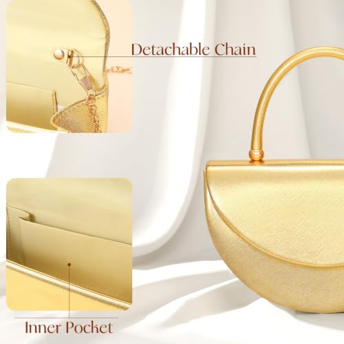 Image of Clutch Purses for Women Formal Evening Bag with Detachable Chain Women's Evening Handbags for Wedding Party