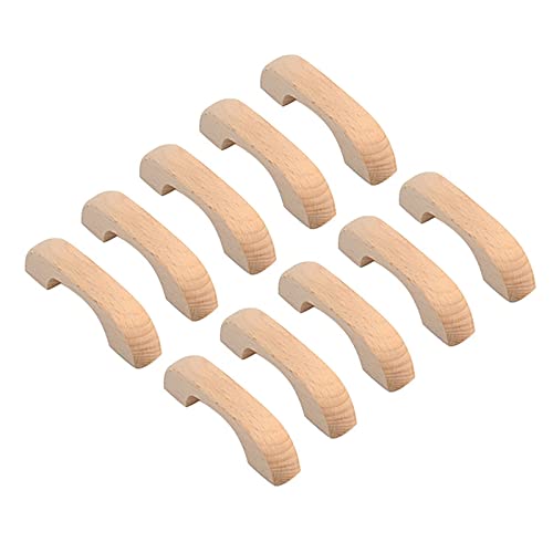 取っ手 取手 10個セット木製 引き出し取っ手 つまみ 食器棚 キャビネット取手 ノブ ドアノブ 引き出し キャビネット 戸 扉 つまみ ネジ 付き Style-A マウント穴の距離:96mm Style-A マウント穴の距離:96mm