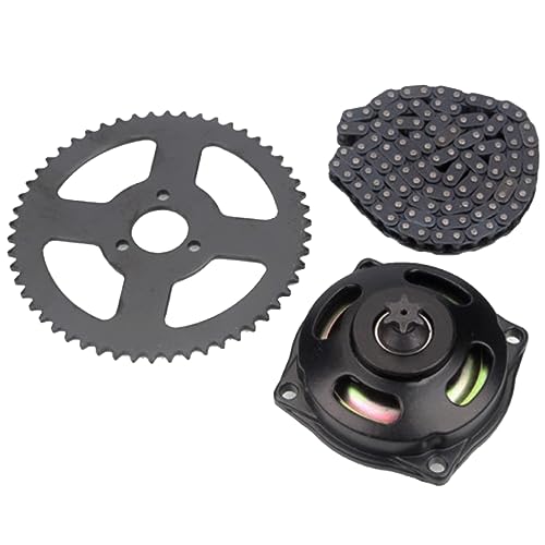 Chaîne Arrière T8F avec couronne 54 dents et boîte de réduction en aluminium pour minimoto et kart