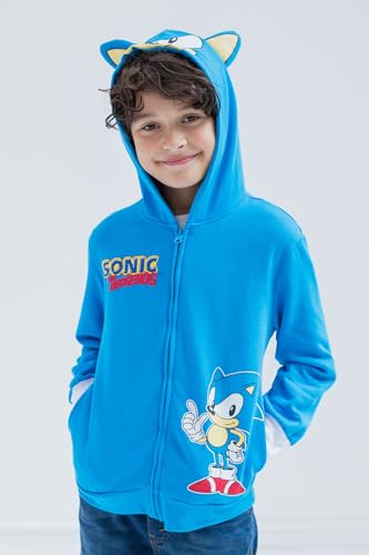 Image of SEGA Sonic the Hedgehog Fleece Cosplay Zip-Up Hoodie Toddler to Big Kid