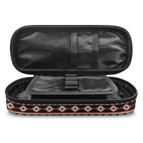 Image of Running Horse Pencil Box Kids School Pencil Case 8.8 inch x 4.1 inch x 1.7 inch Lightweight Pouch Pen Storage Bag with Slots and Mesh Pocket Easy to Organize