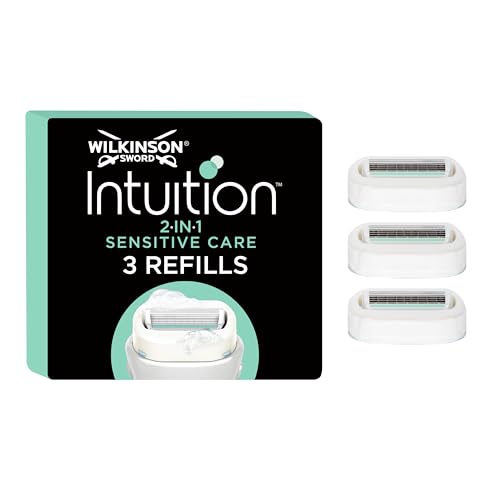 WILKINSON SWORD - Intuition Sensitive Care For Women | No Shave Gel Needed | Pack of 3 Razor Blade Refills