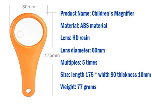 HONYGE LXGANG Vergrootglas 5 keer kindervergrootglas viewer kleine glazen HD-microscoop ontworpen compatibel met… - Image 4
