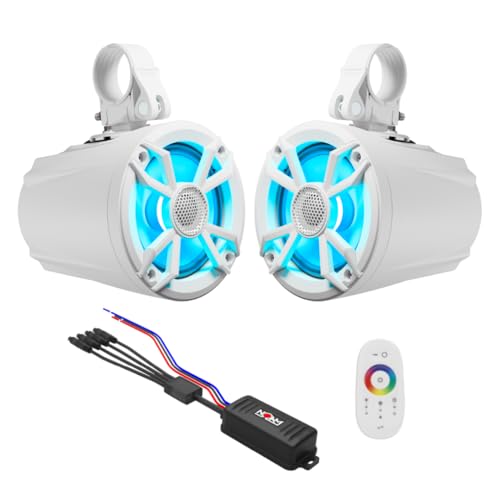 NOAM N5-W RGB Marine Tower Speakers – 75W RMS IP66