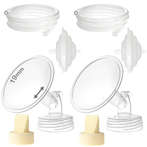 Nenesupply 19mm Pump Parts Compatible w Spectra S2 Spectra S1 Pumps Replacement Kit for Spectra Pump Parts and Spectra S2 Parts Spectra S2 Accessories Flange 19mm Duckbill Valves Backflow Protector