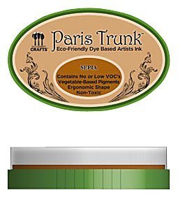 Eco Green Crafts Paris Trunk Dye-Based Artists Ink, Sepia