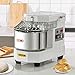 VEVOR Commercial Food Mixer, 8.5Qt Capacity, 450W Dual Rotating Dough Kneading Machine with Food-grade Stainless Steel Bowl, Security Shield & Timer Included, Baking Equipment for Restaurant Pizzeria
