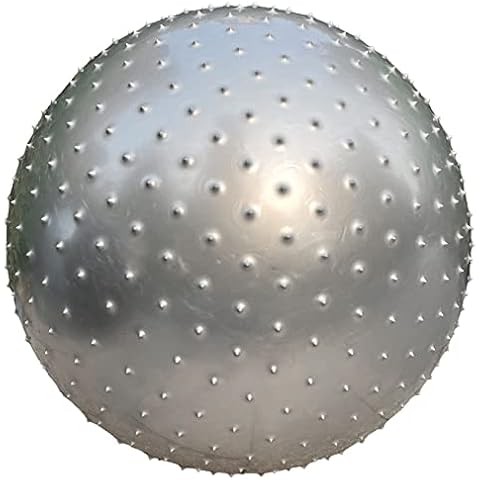 penepico Large Sensory Massage Ball for Kids, 33.5" 85CM Bouncy Exercise Ball, Big Inflatable Ball with Tactile Spikes, Outdoor Ball Pool Ball Yoga Ball, Large Beach Ball (1 SET GREY BALL) Cover