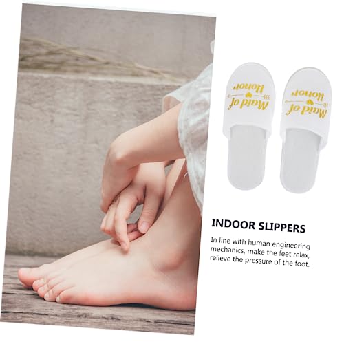 Gadpiparty 2 Pares De Chinelos De Casamento Chinelos Descartáveis Calçados De Festa Do Pijama Suprim